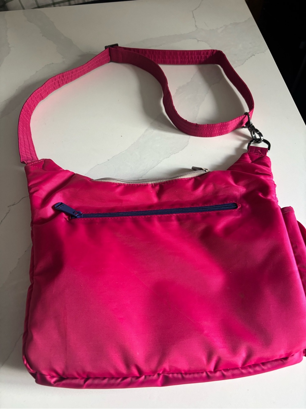 Lug V-Swing Pink Nylon Crossbody Shoulder Bag